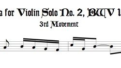 Andante & Allegro from Sonata No. 2, BWV 1003