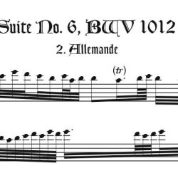 Allemande & Courante from Suite No. 6, BWV 1012
