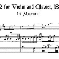 Sonata No. 2 for Violin & Keyboard BWV 1015
