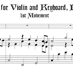 Sonata No. 5 for Violin & Keyboard BWV 1018