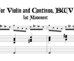 Sonata for Violin and Continuo BWV 1023