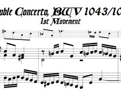 Bach Keyboard Concerto for 2 Violins, BWV 1043