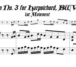 Bach Keyboard Concerto No. 3, BWV 1054
