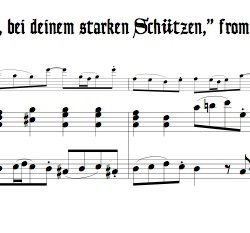 Aria, “Gott, bei deinem starken Schützen,” from Cantata 14