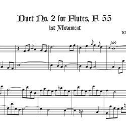 Duet No. 2 for Flutes, F. 55