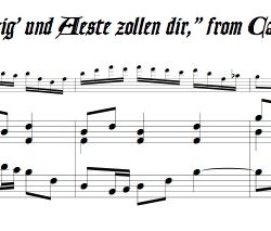 Duet, “Zweig’ und Aeste zollen dir,” from Cantata 205