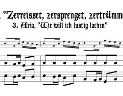 Æolus’s aria, “Wie will ich lustig lachen” from Cantata 205