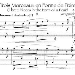 Recorded performance of No. 2 from 3 morceaux en forme de poire