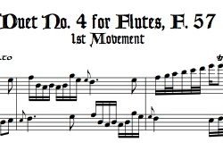 Duet No. 4 for Flutes, F. 57