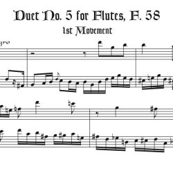Duet No. 5 for Flutes, F. 58