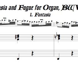 Bach Fantasia and Fugue, BWV 542