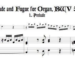 Bach Prélude and Fugue, BWV 553
