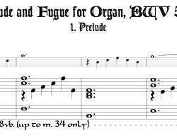 Bach Prélude and Fugue BWV 558