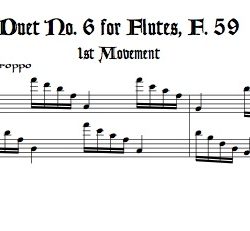 Duet No. 6 for Flutes, F. 59