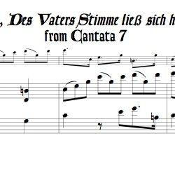 Aria, “Des Vaters Stimme ließ sich hören,” from Cantata 7