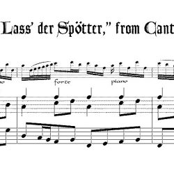 Aria, “Lass’ der Spötter,” from Cantata 70
