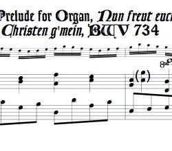 Chorale Prélude, BWV 734