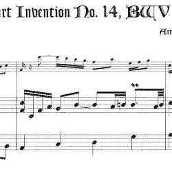 3-part Invention No. 14, BWV 800