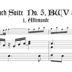 Bach French Suite No. 5