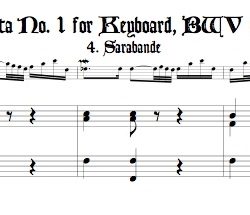 Sarabande from Partita No. 1, BWV 825