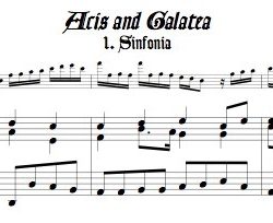 Sinfonia from *Acis and Galatea*