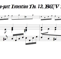 2-part Invention No. 13, BWV 784