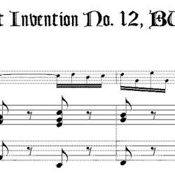3-part Invention No. 12, BWV 798