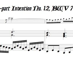 2-part Invention No. 12, BWV 783