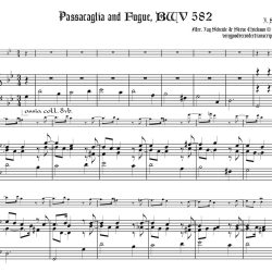 Passacaglia and Fugue, BWV 582