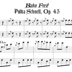 Recorded performance of “Bahn frei! Polka”