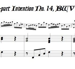 2-part Invention No. 14, BWV 785