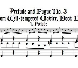 Prélude and Fugue No. 3 BWV 872