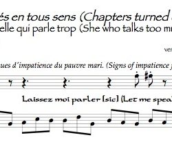 “Celle qui parle trop” from <i>Chapitres tournées en tous sens</i>, arr. for 2 alto recorders