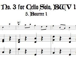 Complete Suite No. 3, BWV 1009, in original key of C, for tenor or soprano recorder, doubling alto