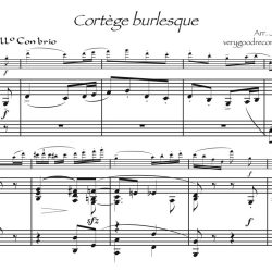 <i>Cortège burlesque</i>, for alto recorder @440 doubling alto @415 and sopranino @440
