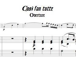 Overture to *Cosi fan tutte* K. 588