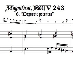 Aria, “Deposuit potentes” from *Magnificat*, BWV 243, transposed to d