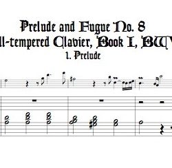 Prélude and Fugue No. 8 BWV 853