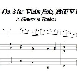Gavotte en Rondeau from Partita No. 3 BWV 1006