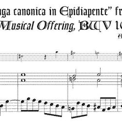 “Fuga canonica in Epidiapente”, from *Musical Offering*, BWV 1079