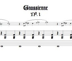 3 Gnossiennes for Tenor or Soprano recorder and keyboard