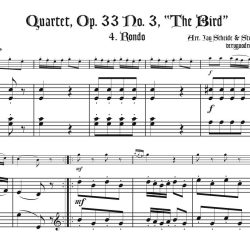 Haydn “Bird” quartet finale