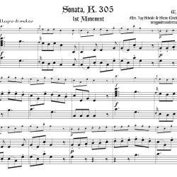 Sonata, K. 305 complete