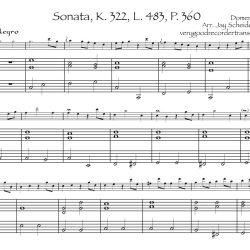 Sonata, K. 322, L. 483, P. 360