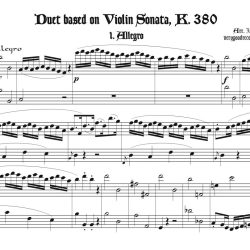 Duet based on K. 380