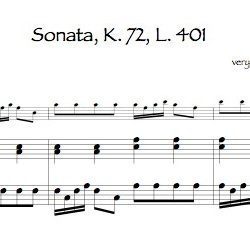 Sonata K. 72, L. 401, P. 1