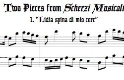 Two duets from *Scherzi Musicali* for alto & tenor recorders