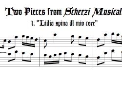 Two duets from *Scherzi Musicali* for soprano & alto recorders