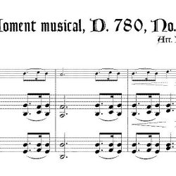 No. 2 from *Moments musicaux* D. 780