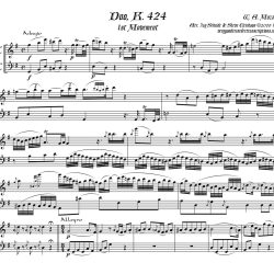Mozart K. 424 duet